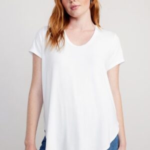 Simple white Bergst round neck t-shirt